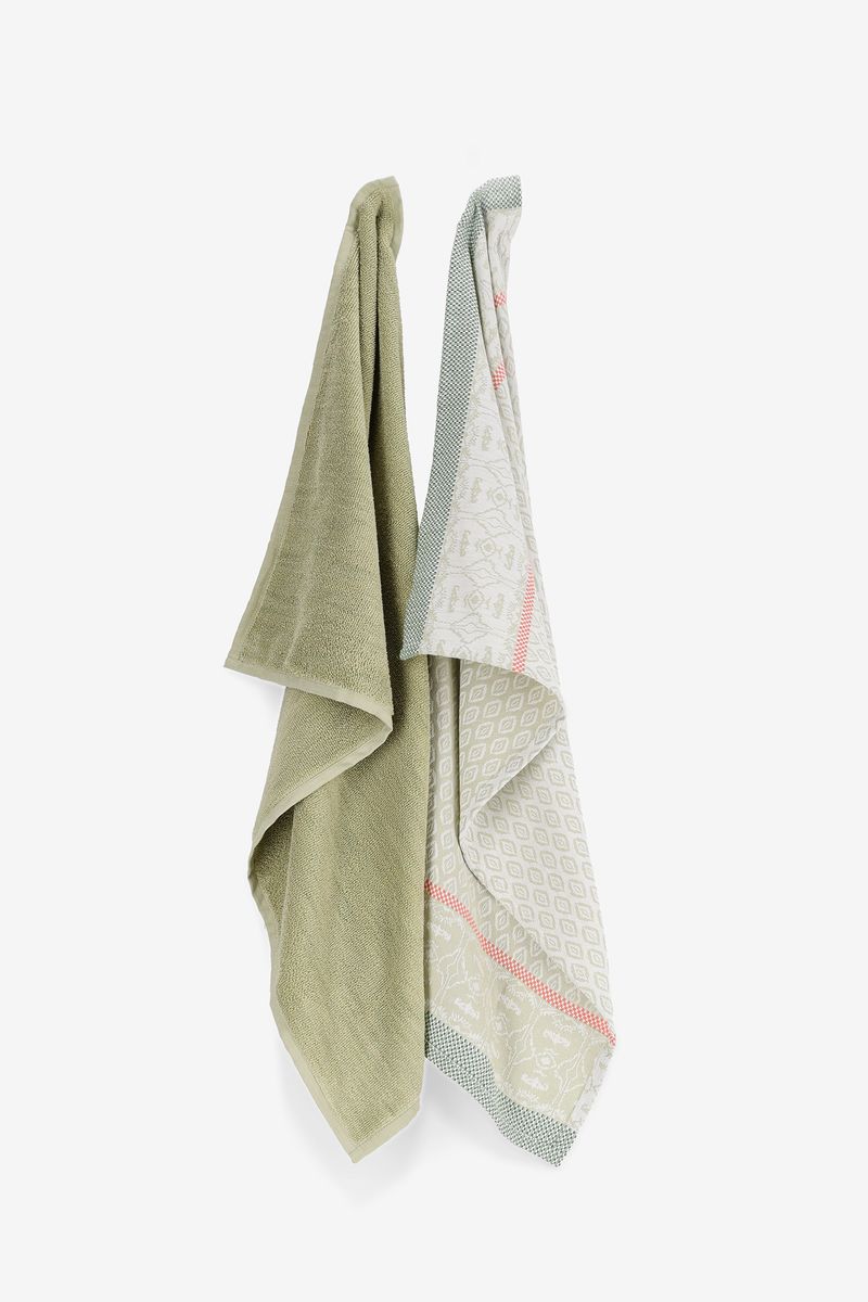 Sissy-Boy Groene handdoek en theedoek