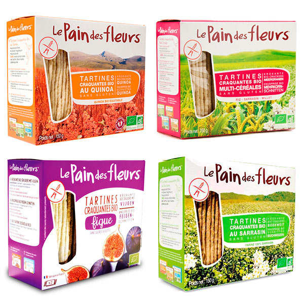 Lot découverte Le Pain des Fleurs bio et sans gluten