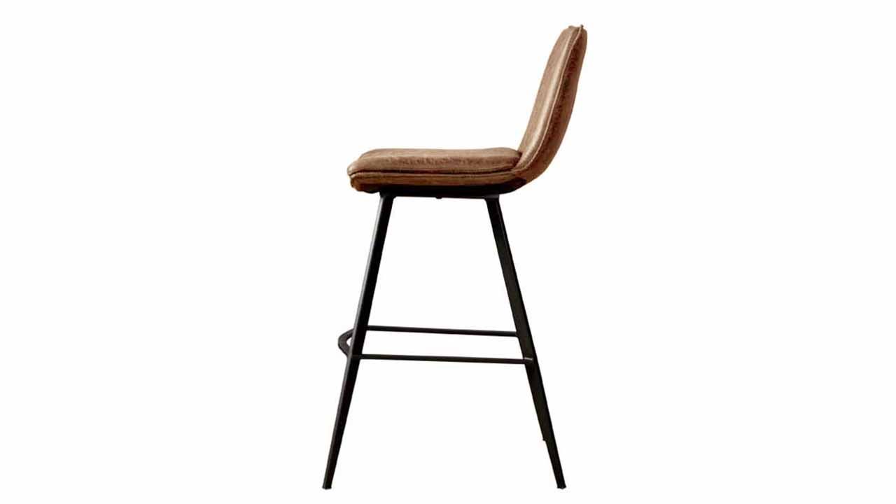 Barstoel Cognac Pamplona B43 x D53 x H105 cm