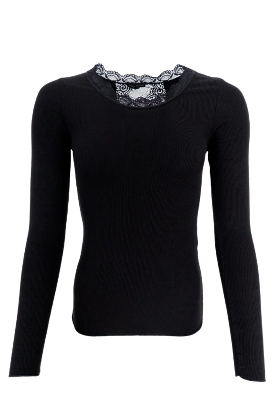 Black Colour Bcivy Rib L/S Blouse black
