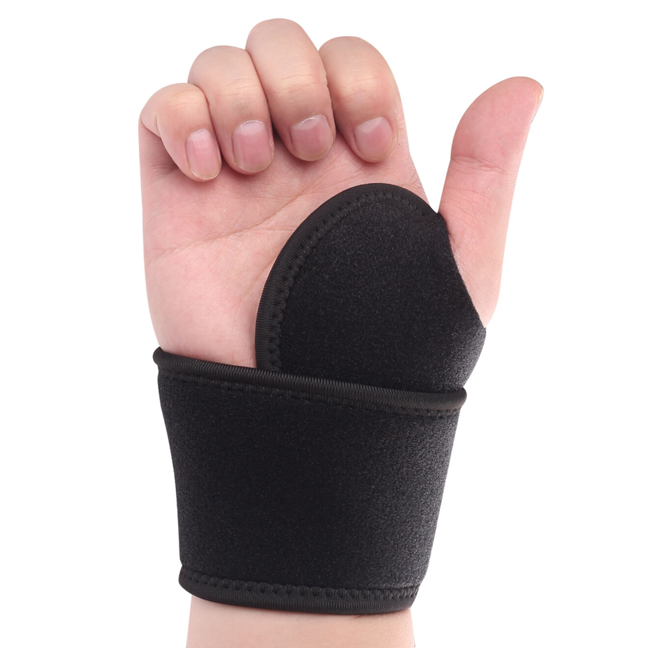 Onamaste Protection Poignet droit noir - 36x9.5x0.2 cm
