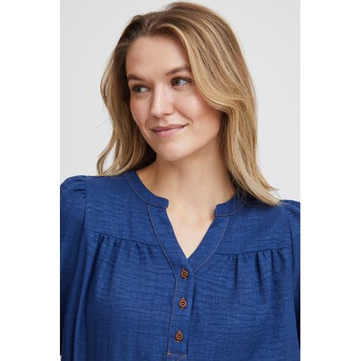 Fransa Denisa Bluse, Navy Blazer Mix, L