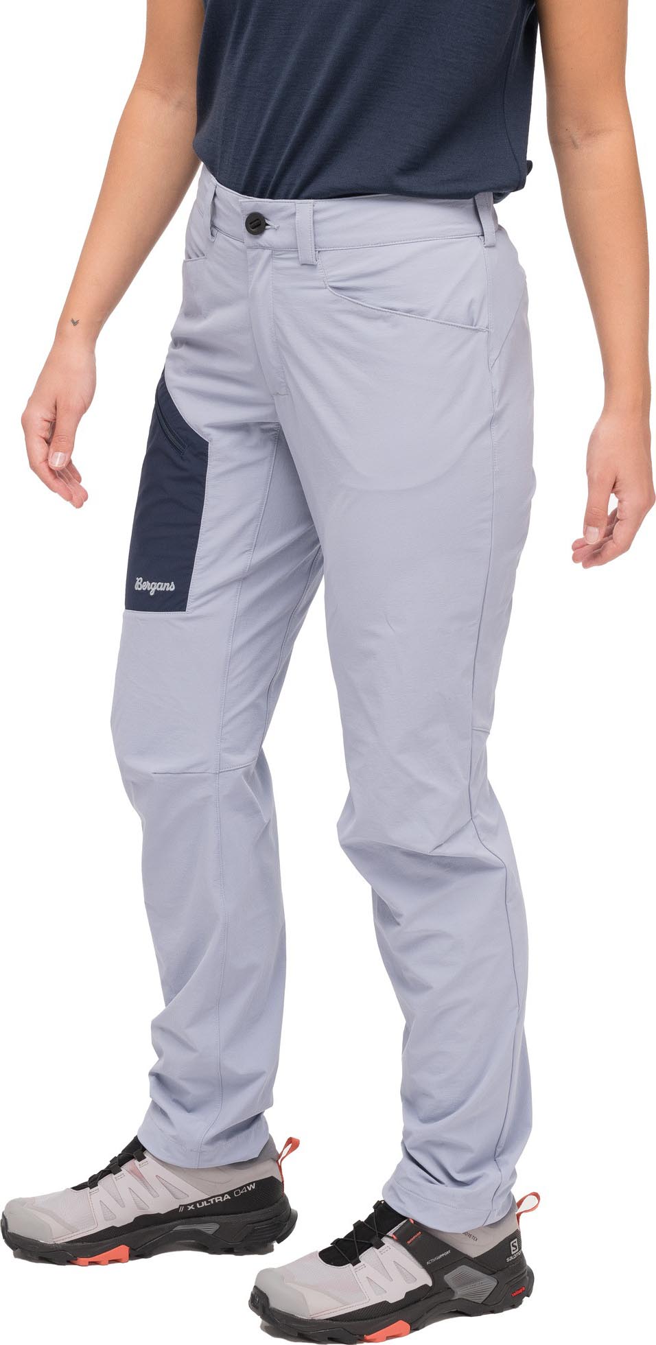 Vaagaa Light Softshell Pants Dame Husky Blue/Navy Blue
