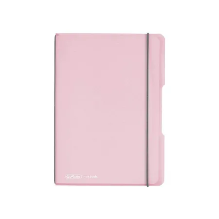 Herlitz Notizheft DIN A5, flexibel, 40 Blatt kariert, rose