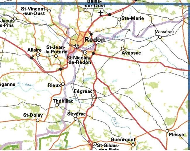 IGN - 1121 SB REDON ST GILDAS DES BOIS 1 25 000