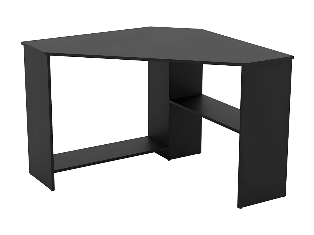 Bureau d'angle design collection KARO coloris noir.