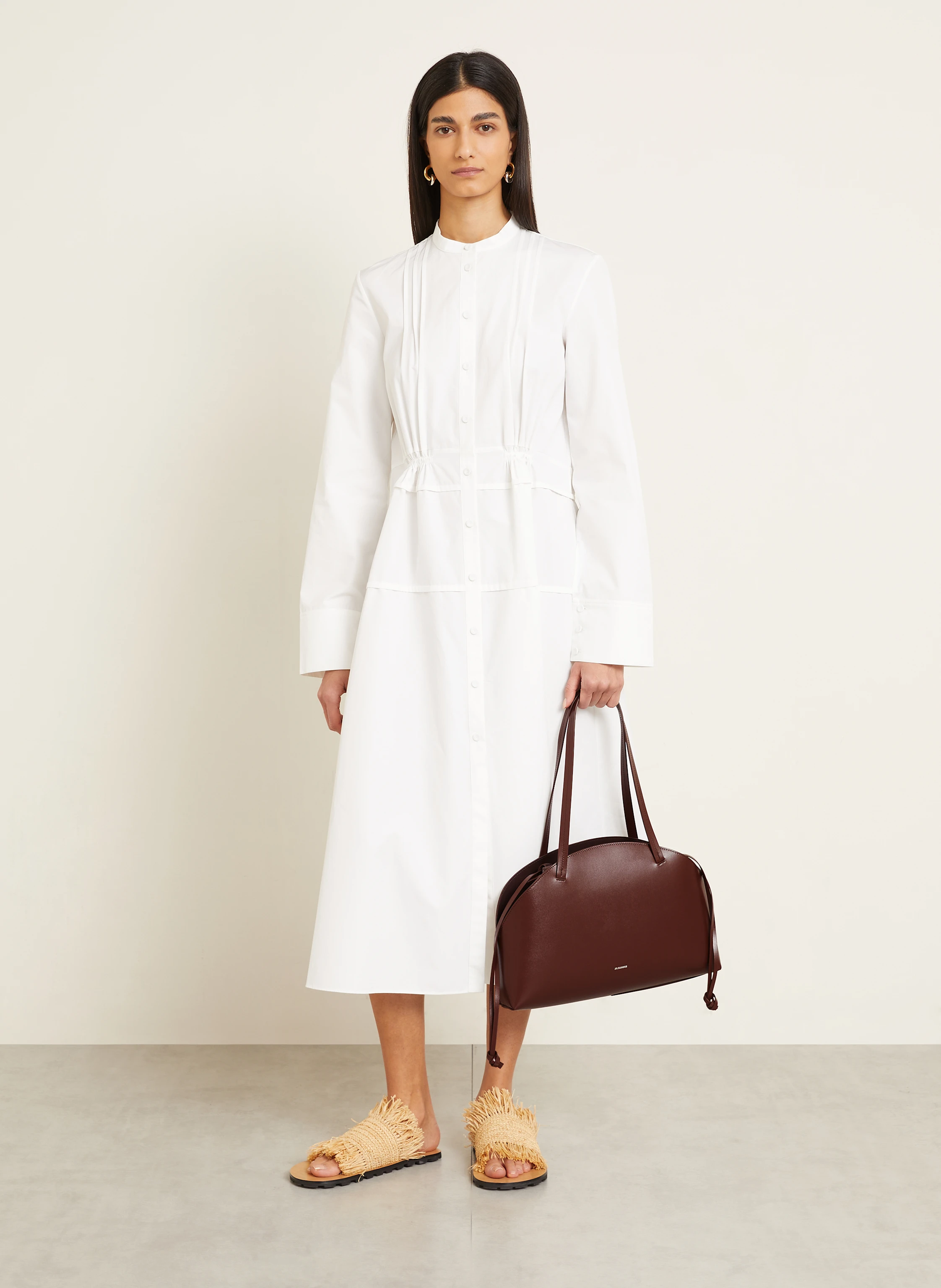 JIL SANDER Schultertasche CURVE MEDIUM