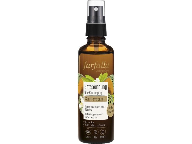 Farfalla Raumspray Orangenblüte entspannend 75 ml Entspannender und besänftigender Raumspray