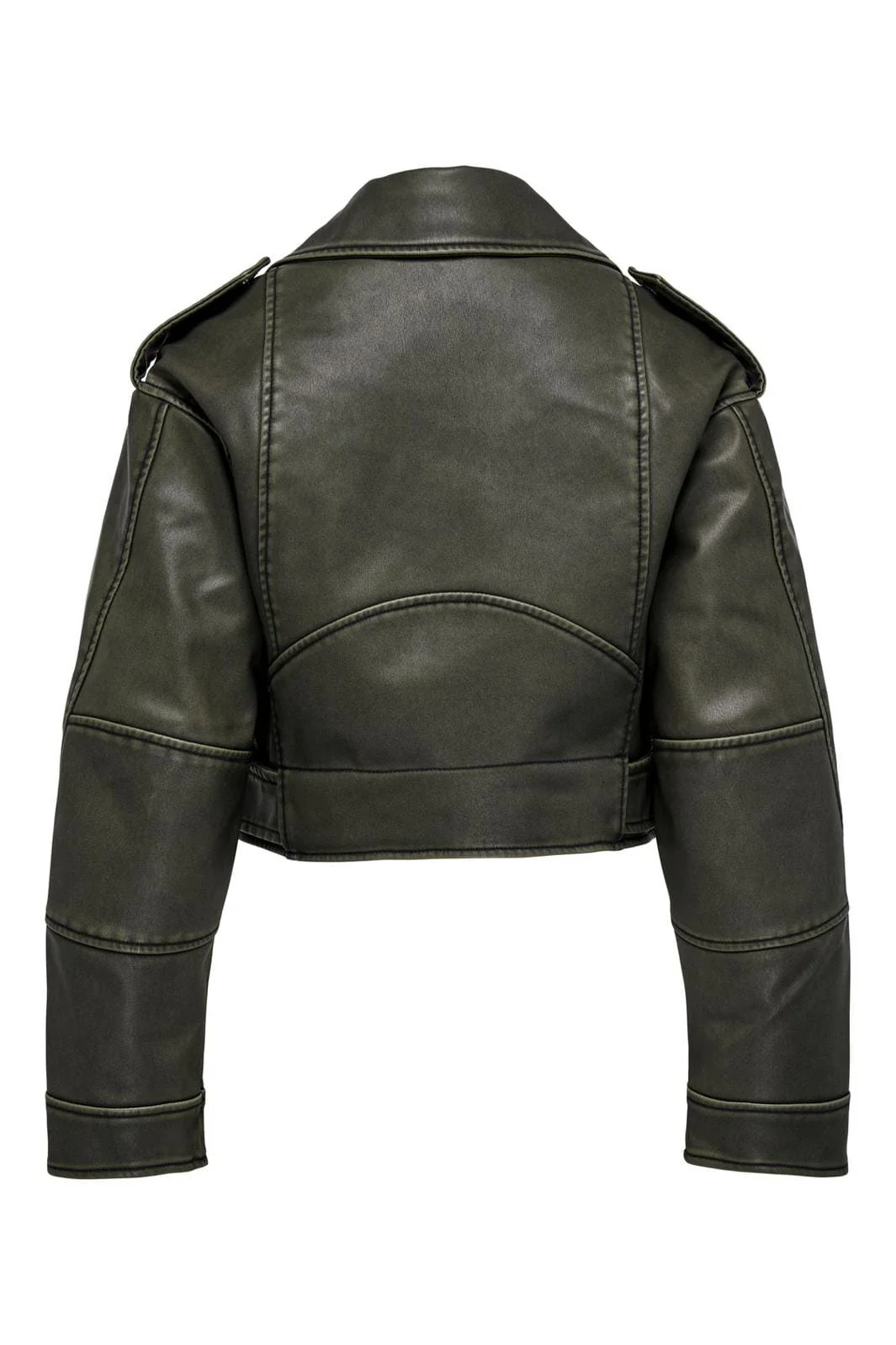 Only Onlella Faux Leather Washed Biker