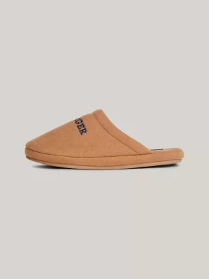Pantufas de lã com logotipo