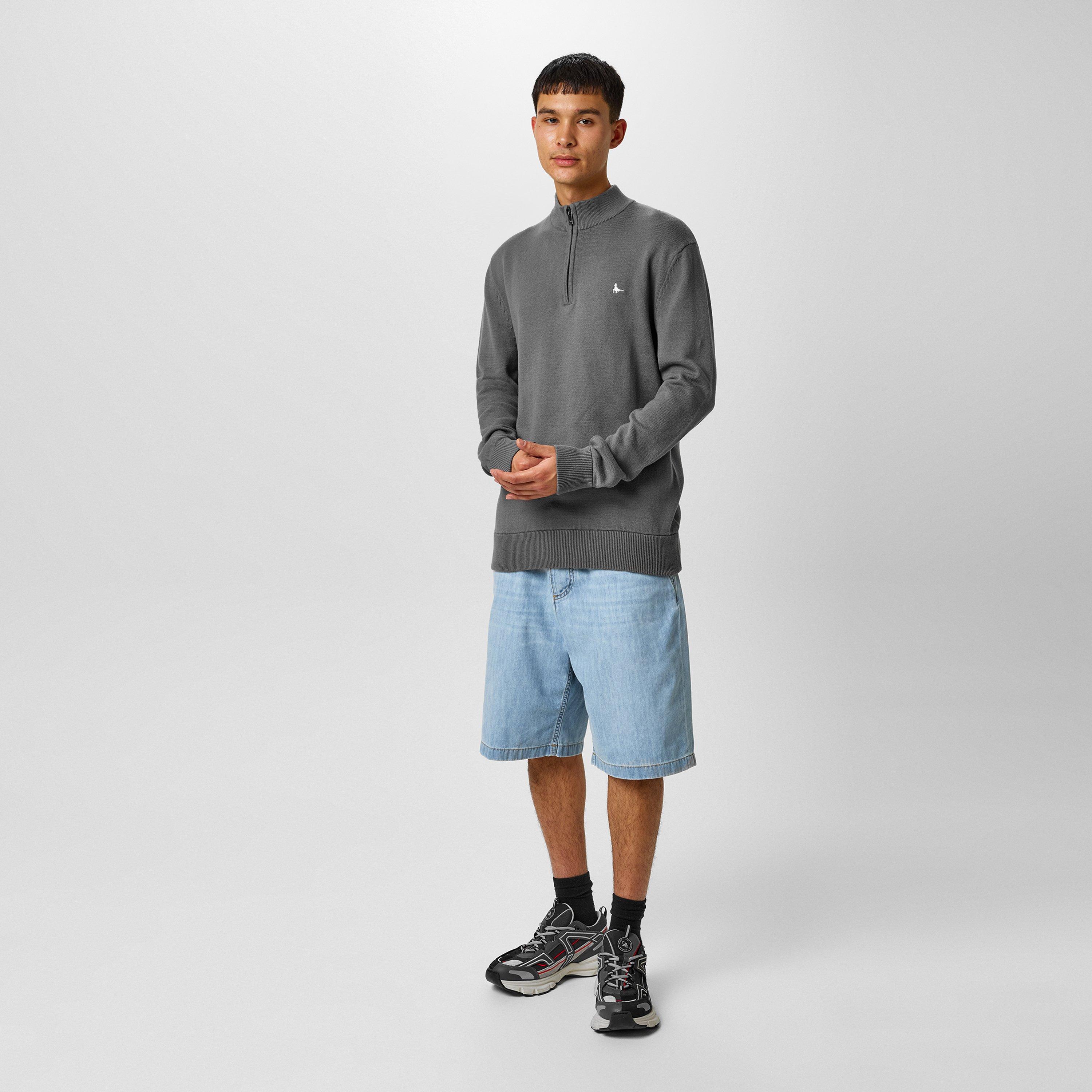 Jack Wills Funnel Neck Half Zip Jumper
