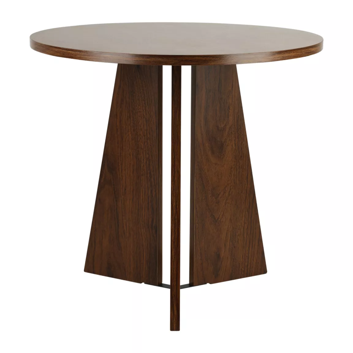 Table d'appoint tripode bois (H43 cm) Hugo Marron