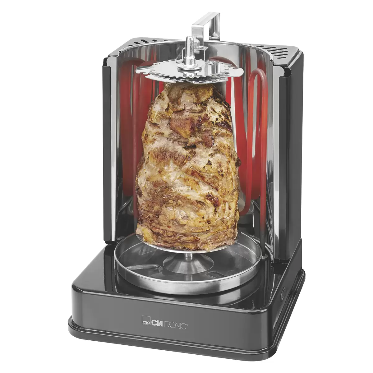 Döner-Vertikal-Multigrill Clatronic DVG 3686 Schwarz
