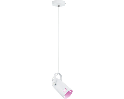 Plantenlamp, 1-lamp, HxØ 180x10 cm, wit
