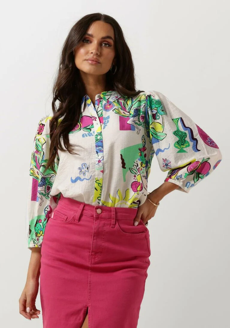 POM AMSTERDAM witte pom amsterdam blouse sicilian love blouse