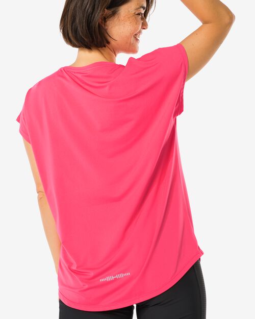 t-shirt de sport femme rose vif