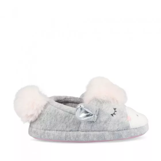 Chaussons licorne GRIS NINI & GIRLS