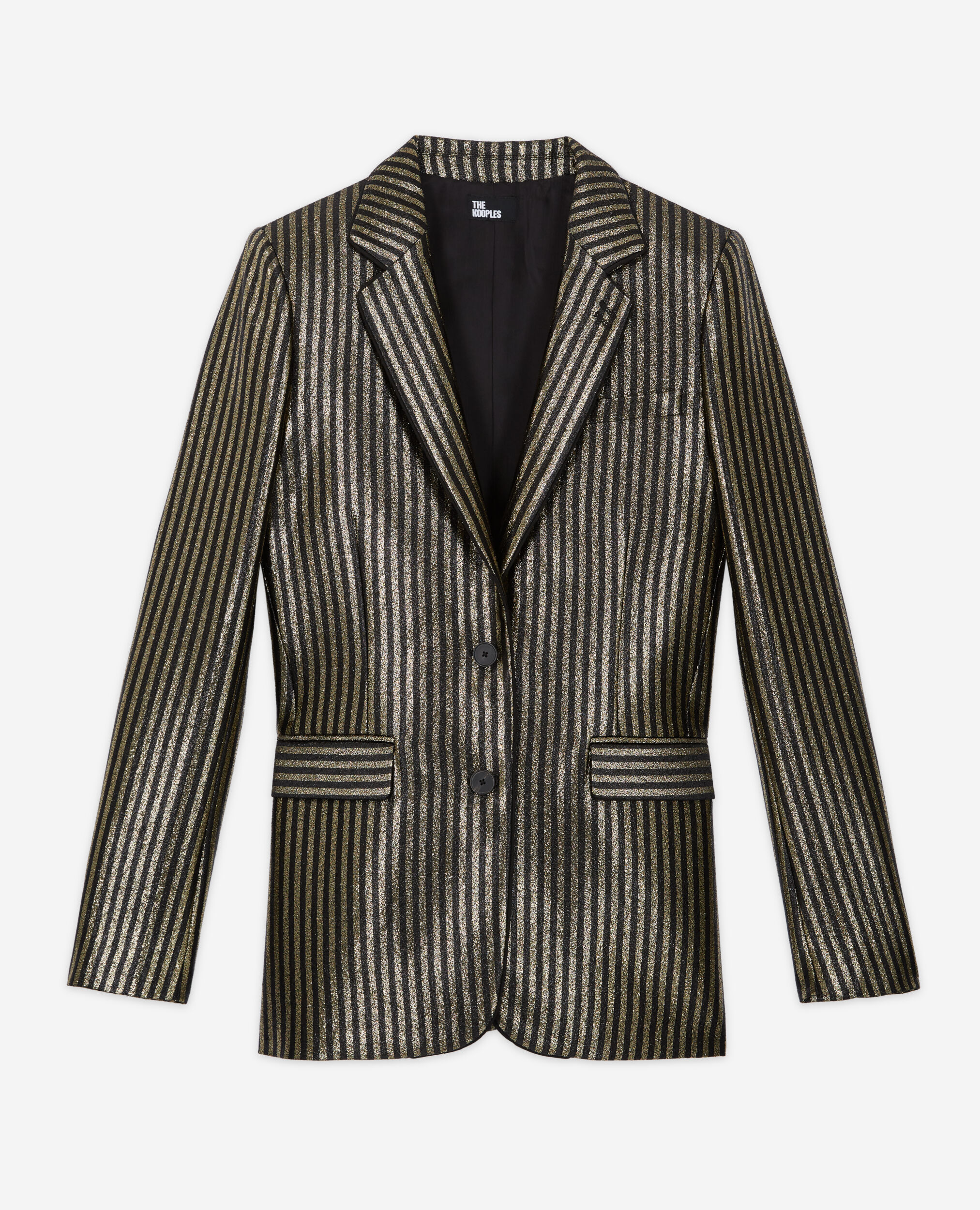 Veste à rayures dorée