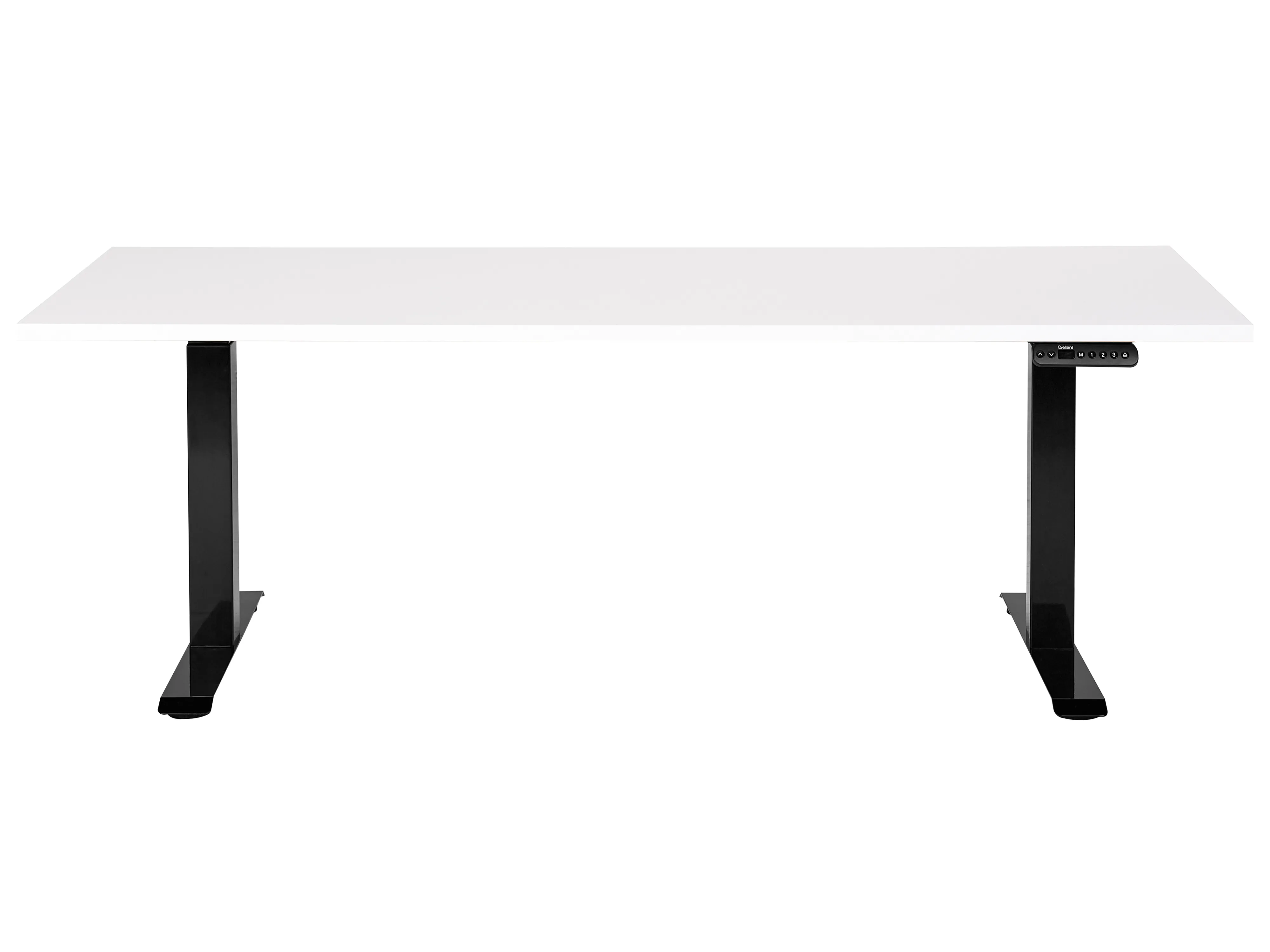 Elektrisch verstelbaar sta-bureau DESTINES Wit/zwart 180 cm 80 cm