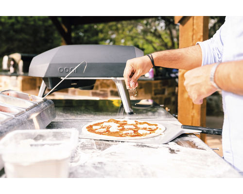 Ooni Koda 12 Gaspizzaoven 62 x 39 cm RVS Zilver/Zwart Compact met warmteregelaar en One-Touch Gasontsteking