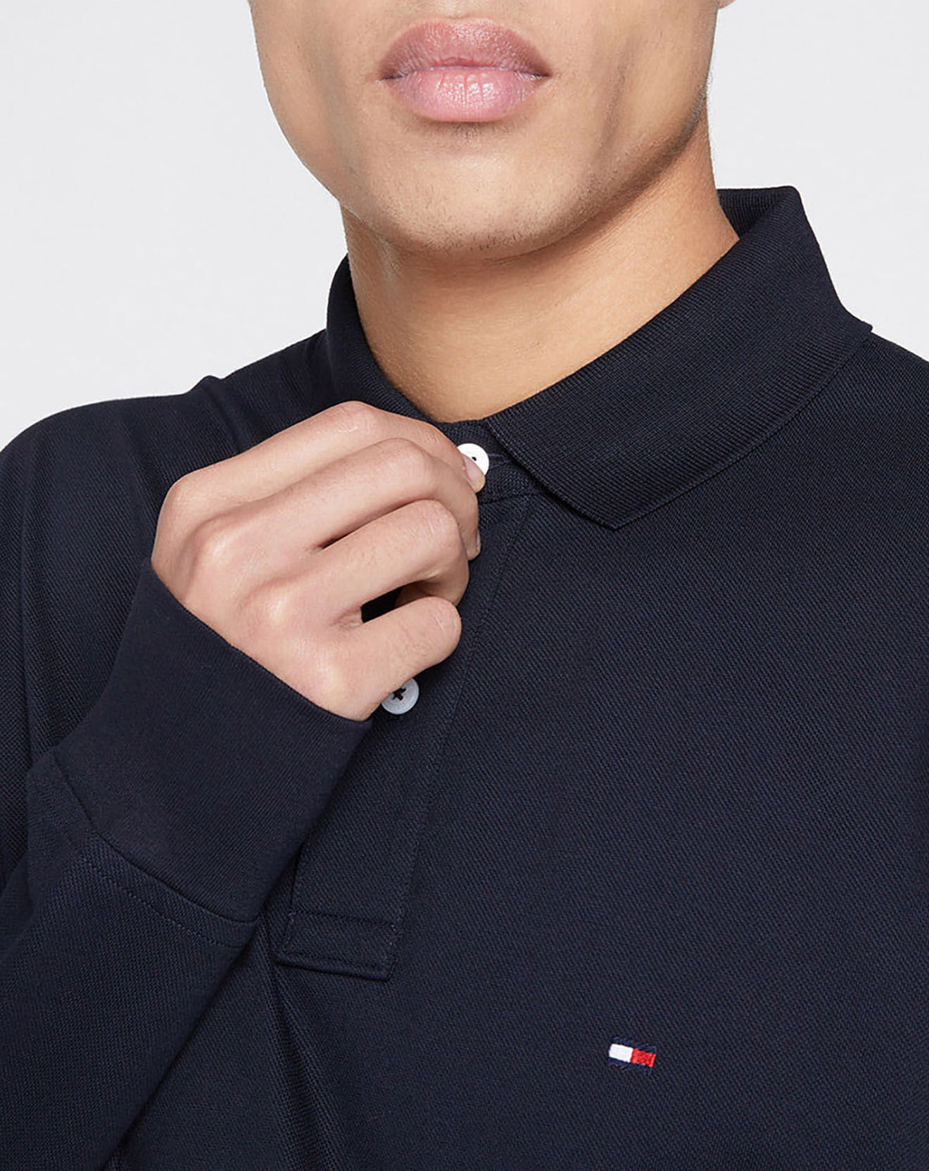 Tommy Hilfiger Polo regular fit basic uni bleu marine