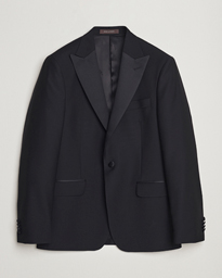 Oscar Jacobson Frampton Wool Tuxedo Blazer Navy