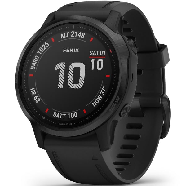 Montre cardio GPS GARMIN FENIX 6S PRO BAND BLACK W/BLACK