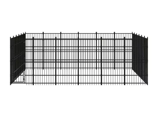 Chenil cage enclos pac noire 576 x 576 x 200 cm 02_0041837