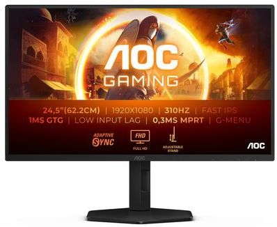AOC 25G4SXU Gaming Monitor - 24.5'' - Full HD - 310 Hz - IPS-paneel