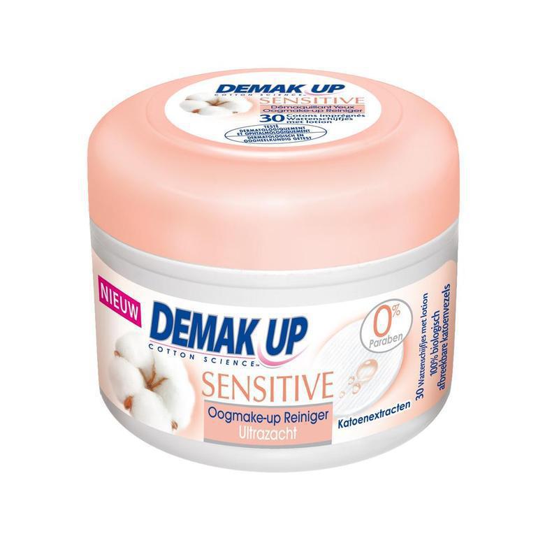 Demak Up Pads met lotion oogmake up reiniger sensitive 30st