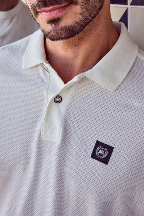 Lerros witte heren polo