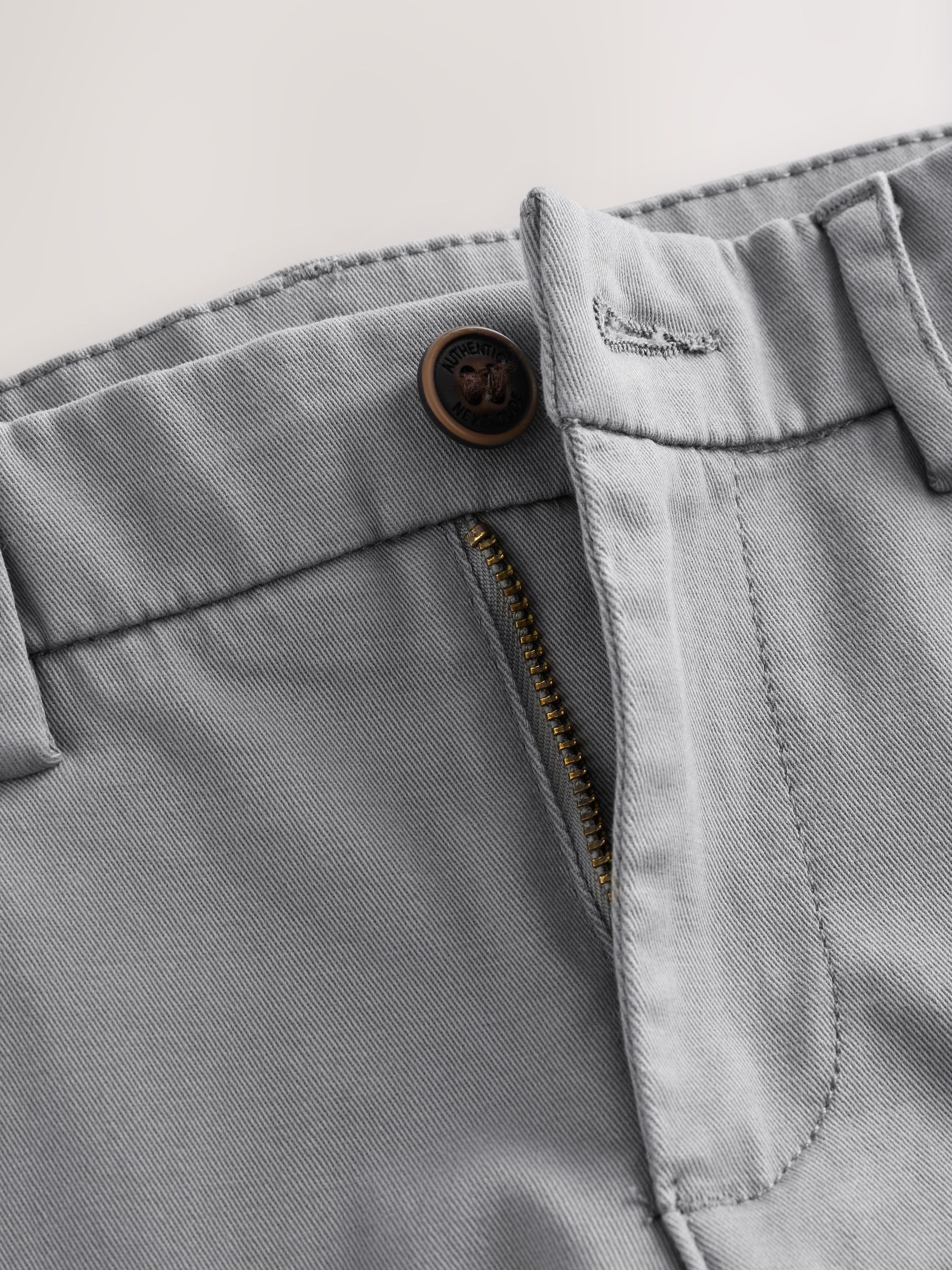 Grijs - Stretchy chino's (3-17jr)