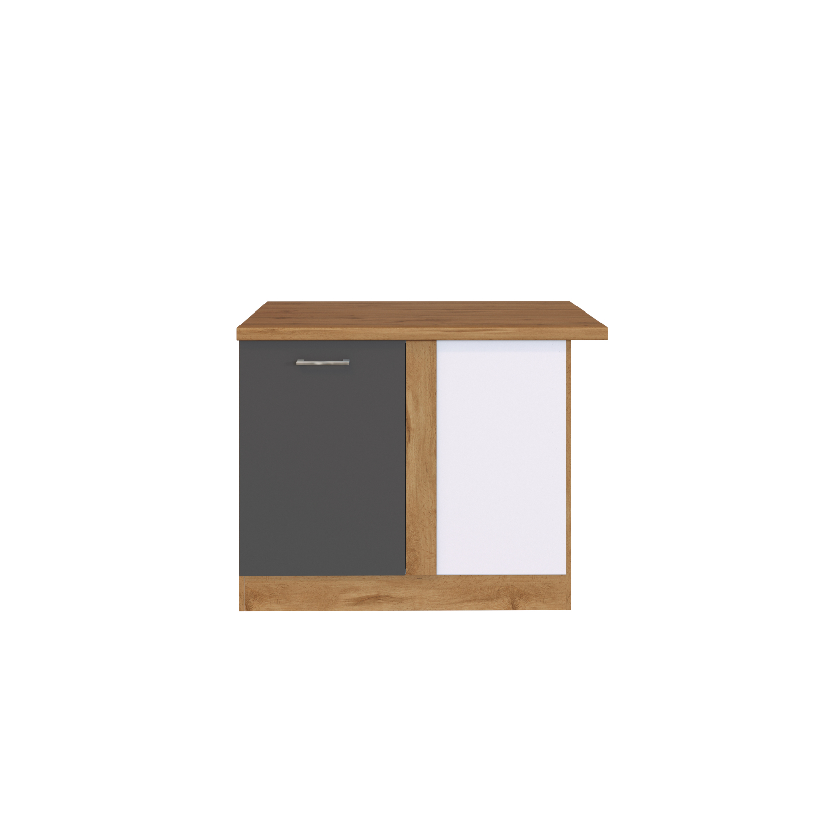 Eck-Anrichte SORRENTO - anthrazit-Wotan Eiche - 100 cm breit