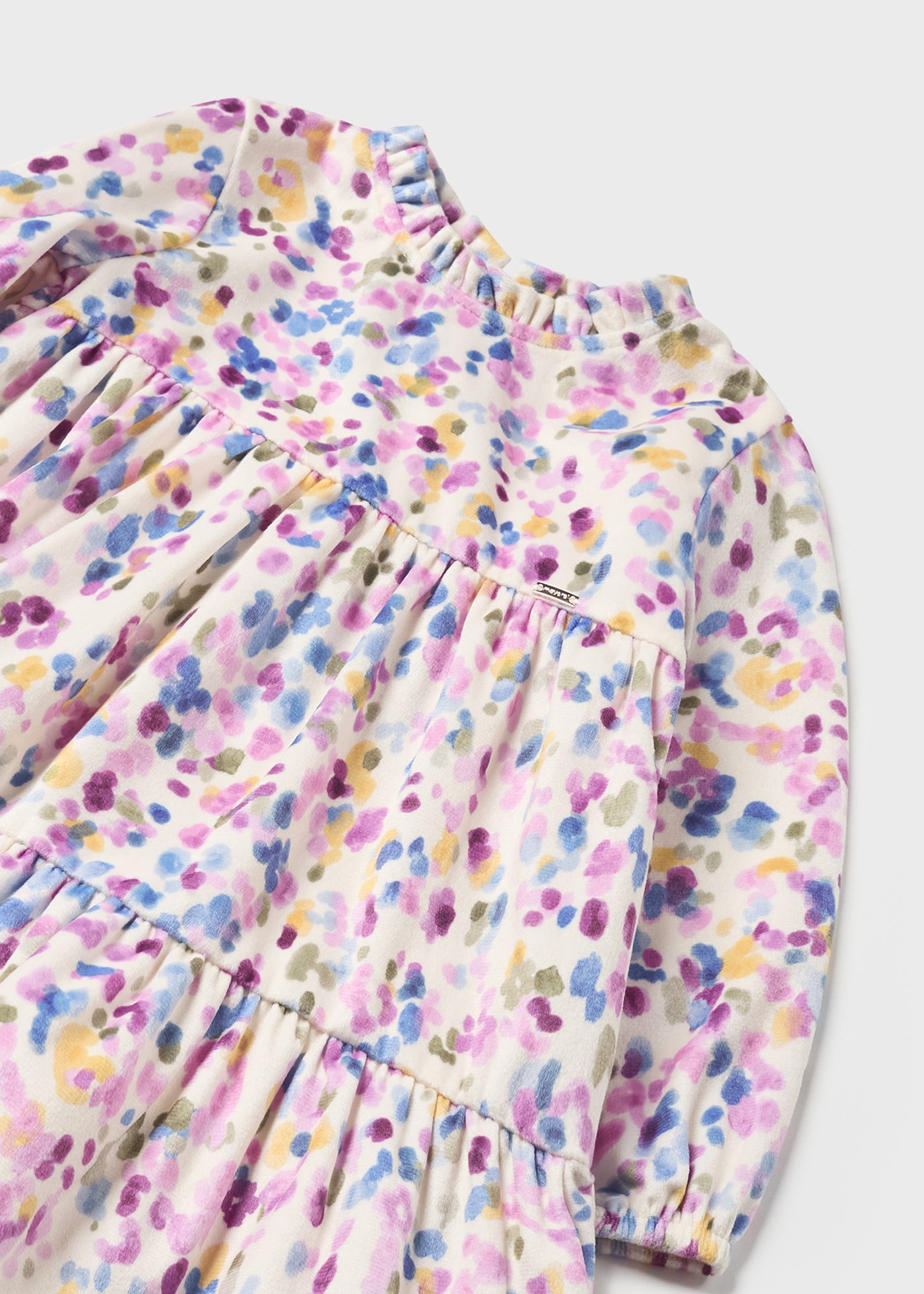 Vestido de veludo para bebê