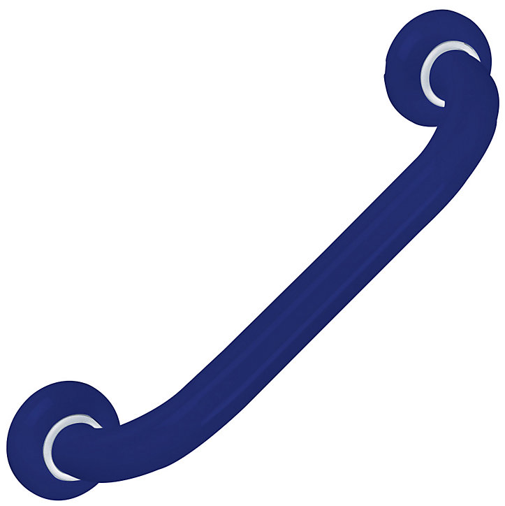 Barre d'appui droite en aluminium bleu epoxy Godonnier 36,6 cm