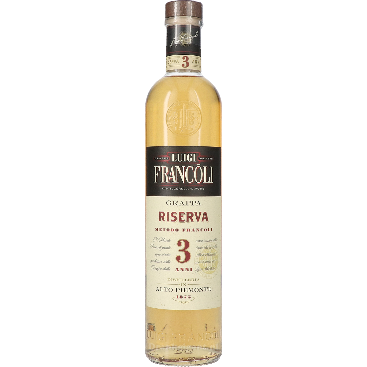 Luigi Francoli Grappa Riserva 3 Anni 70 cl