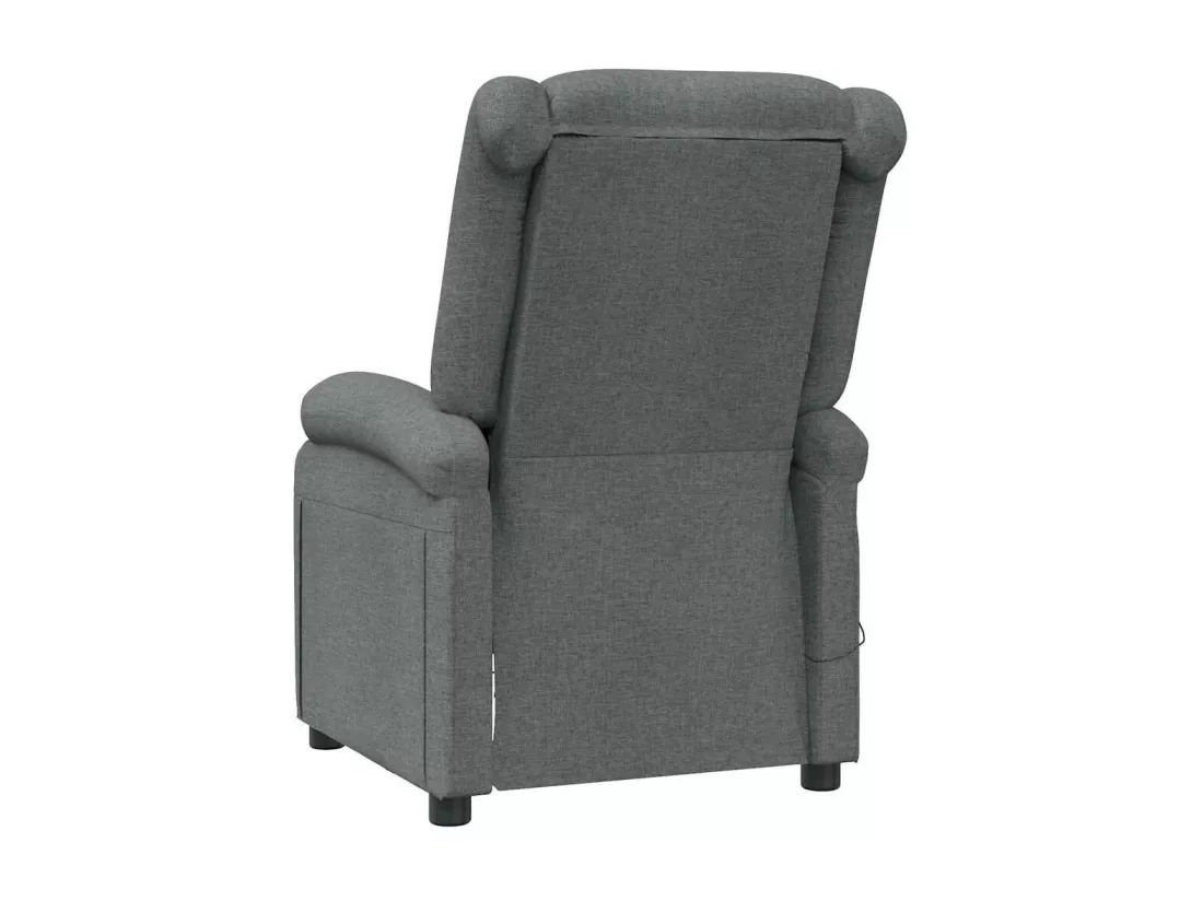Fauteuil de massage Gris foncé Tissu