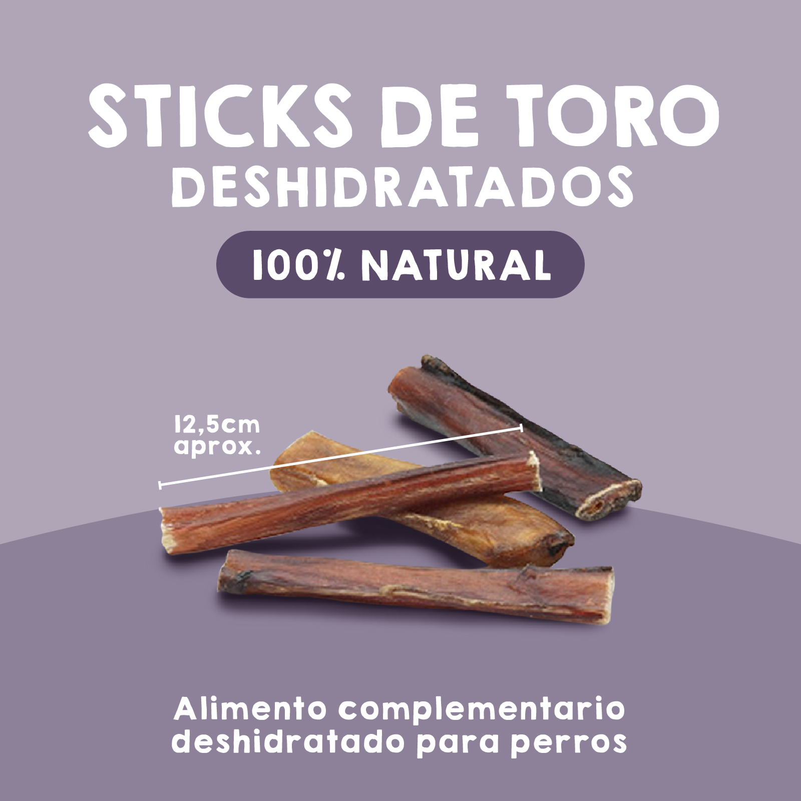 MAIKAI Nervos de Touro Desidratados - Pacote com 10 Unidades - Petiscos para Cães