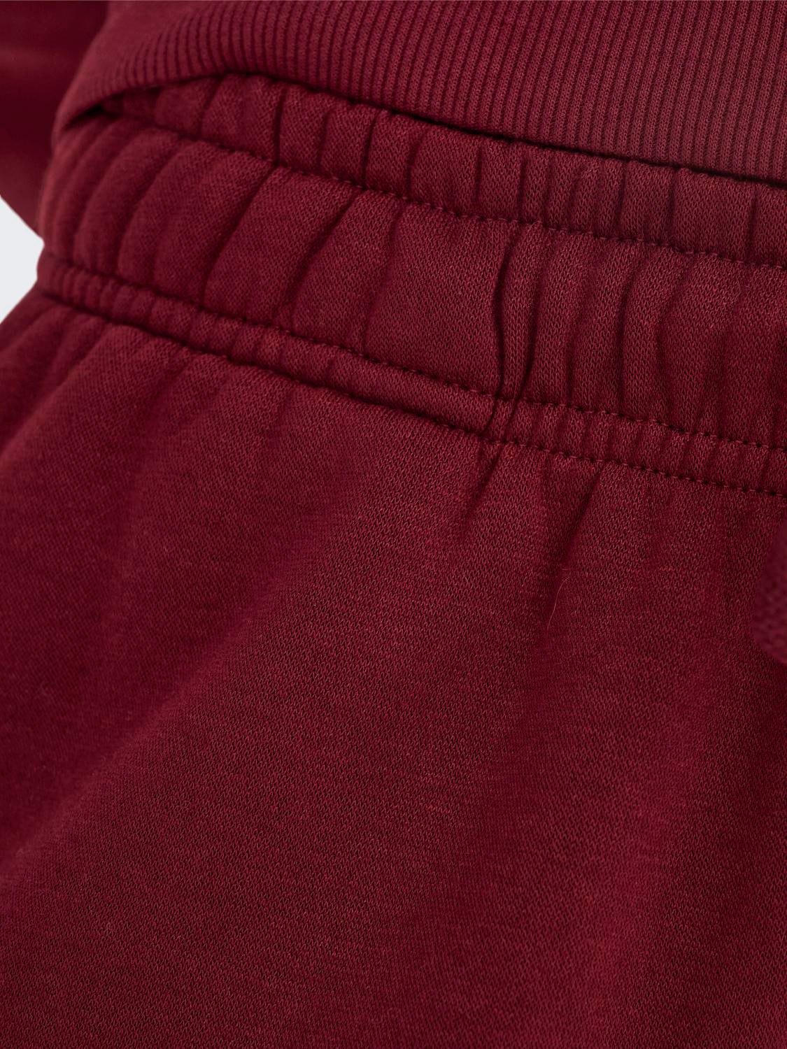 ONLBEST Mittlere Taille Weiter Beinschnitt Hose Cabernet