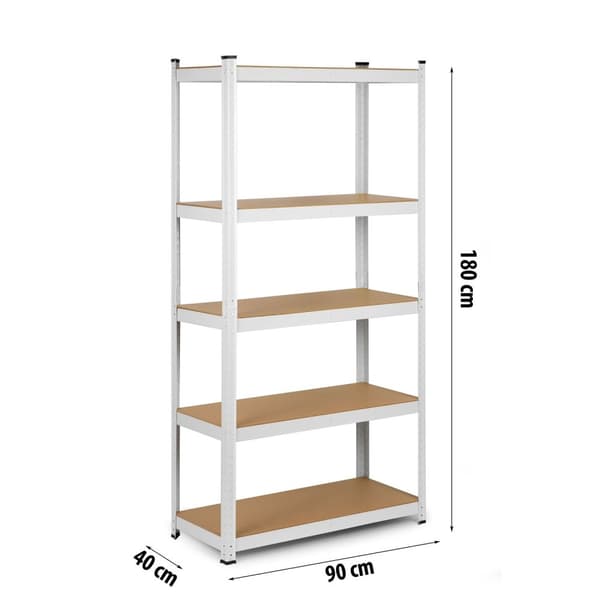 Industrielle metallreoler for lager 180 x 90 x 40 cm - Humberg 4847