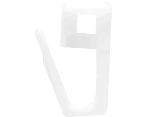 Geplooide glijders met glijderkop 11 x 10 mm voor gordijnrails, 30 st.