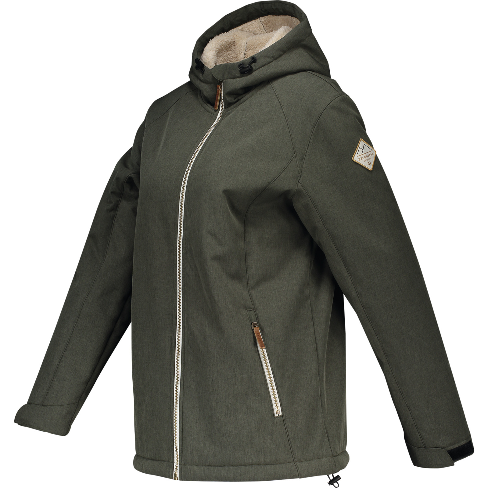 Belowzero Damen-Softshelljacke Isa XXL, olive