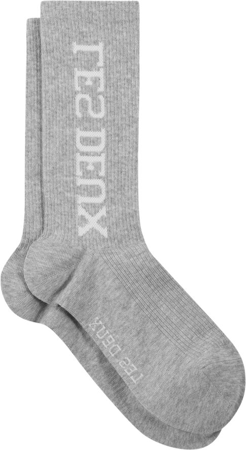 Les Deux Les Deux Vertigo 2-Pack Rib Socks Light grey melange/white