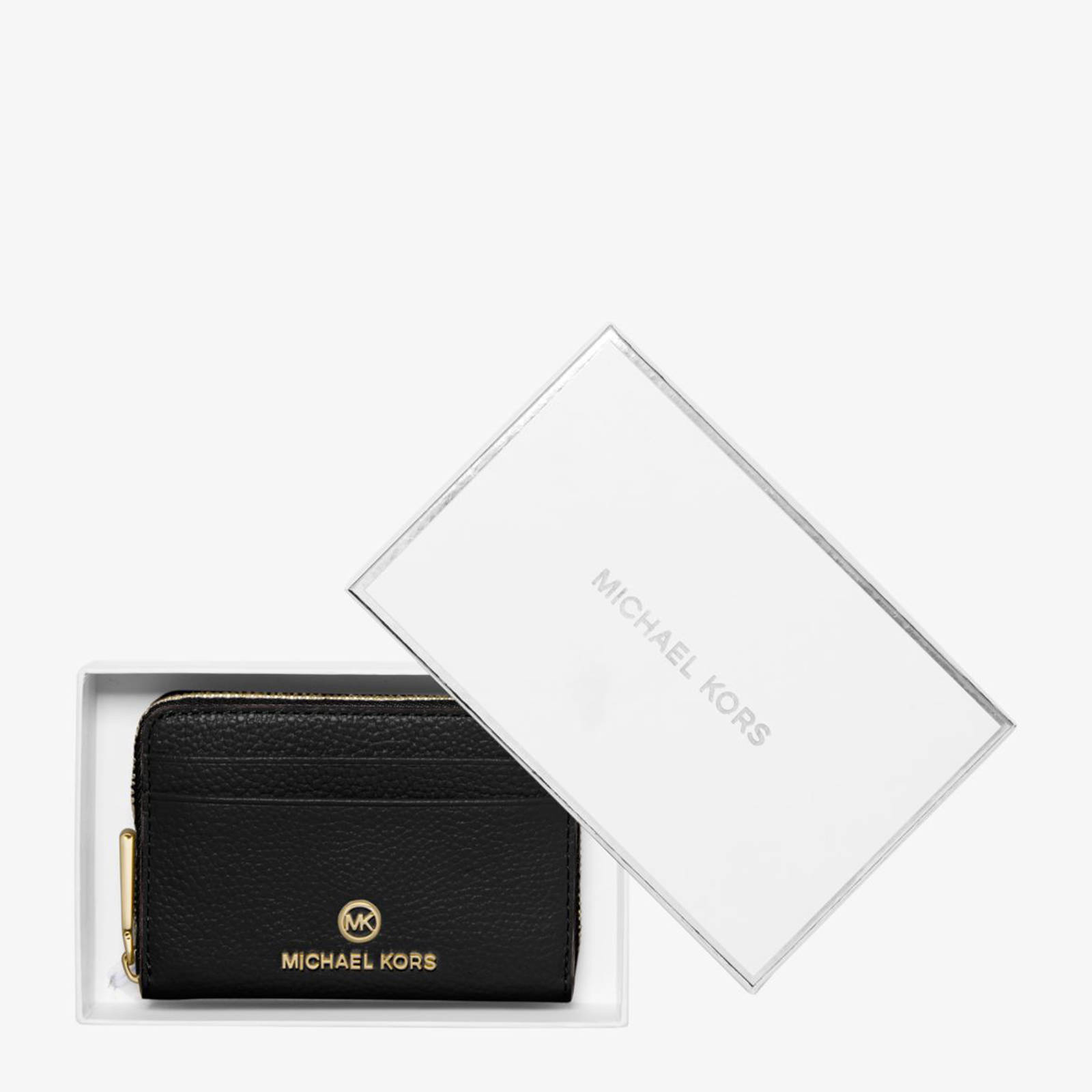 Michael Kors leren portemonnee Jet Set Charm zwart