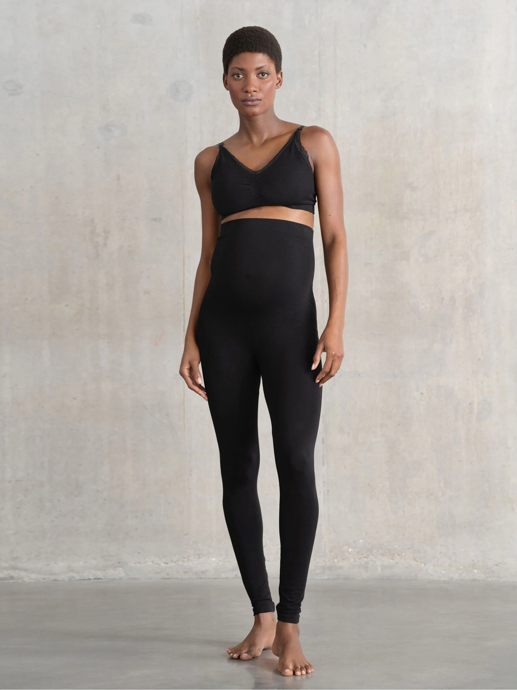 Seraphine Overbump Black Leggings