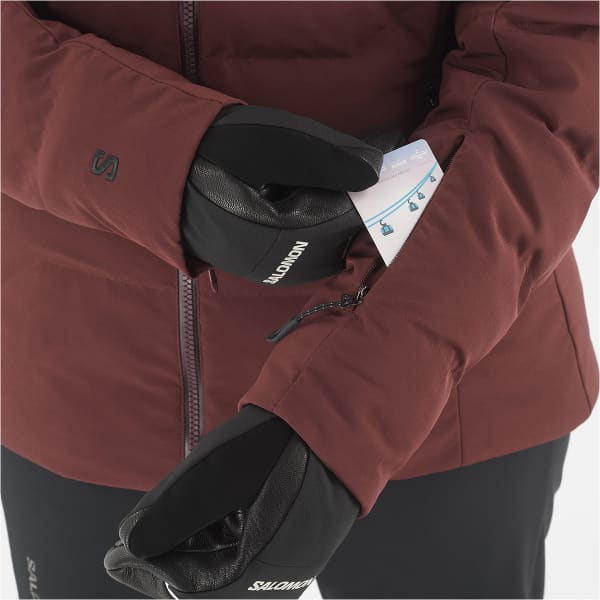 Veste de ski SALOMON S/MAX WARM JKT W RUM RAISIN