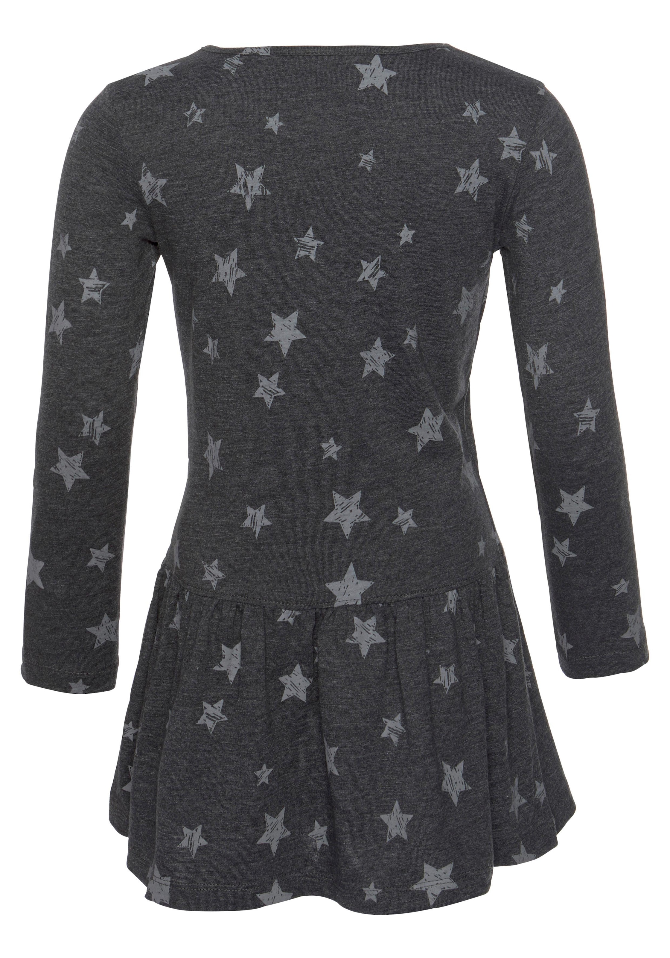 KIDSWORLD Jerseykleid »Kleid mit Pailletten« Shirtkleid mit süsser Paillettenapplikation