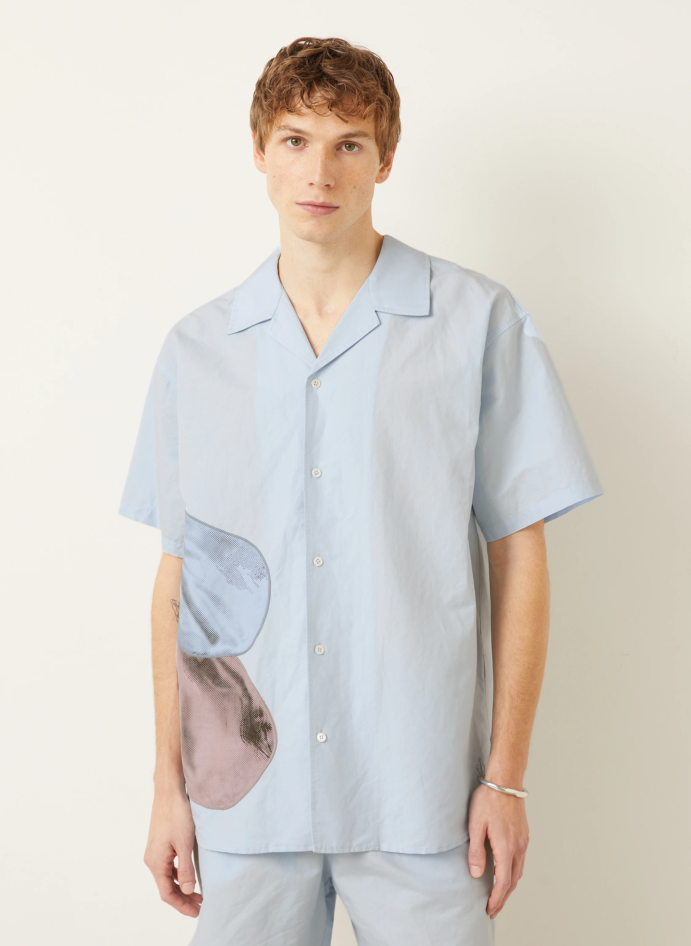 JW ANDERSON Resorthemd Comfort Fit mit Leinen