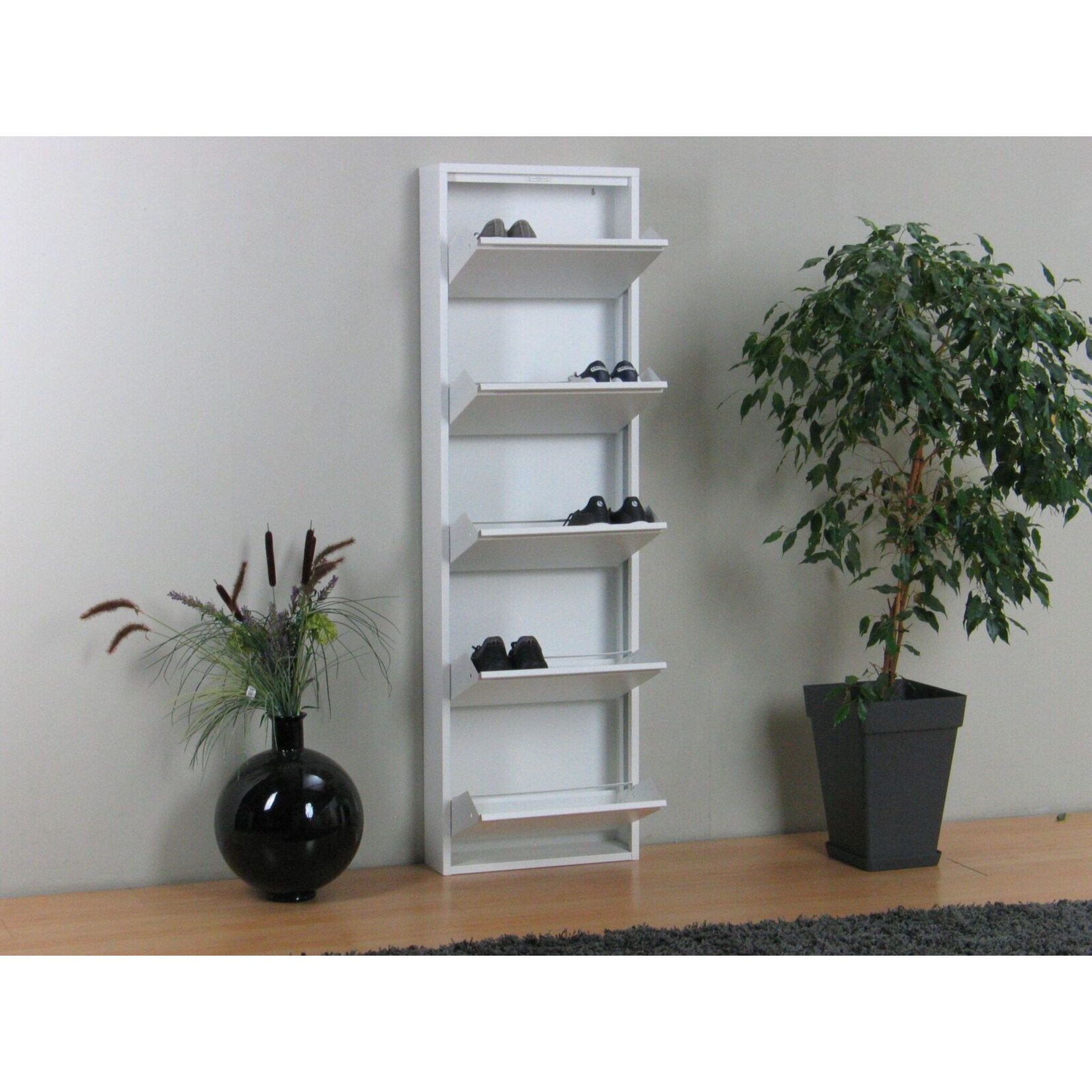 Schuhschrank Pisa 5 Klappen (B)50 x (H)172,5 x (T)16cm