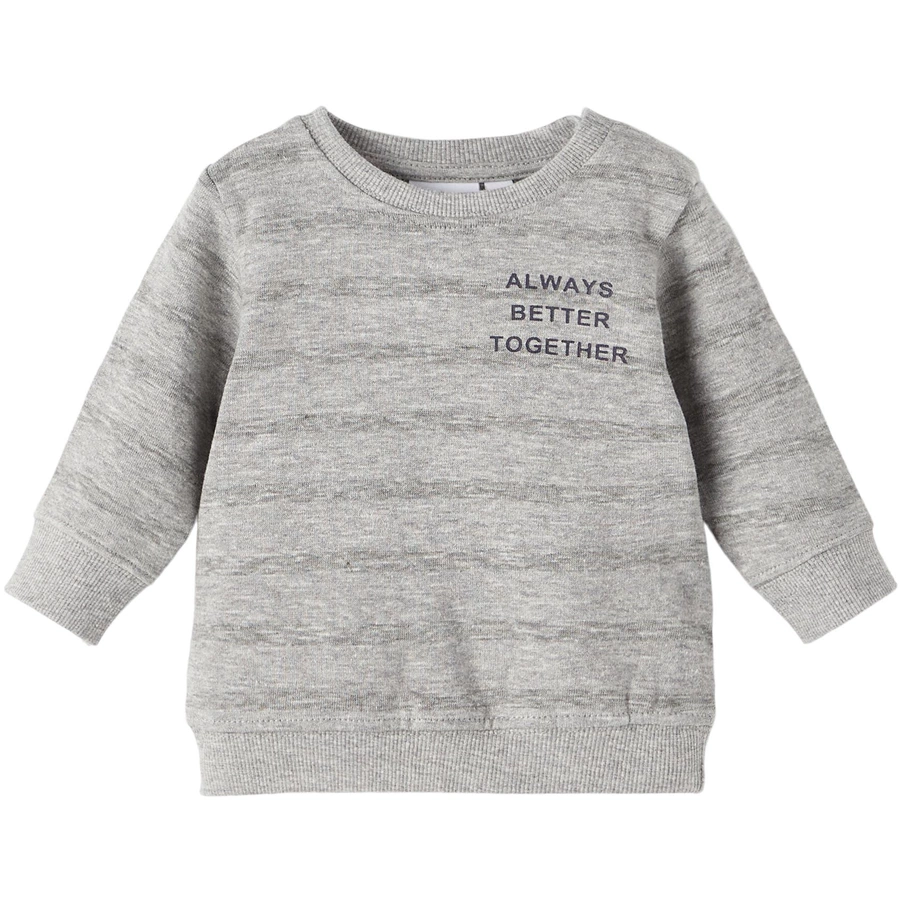 name it Sweatshirt Nbmsoeren Grey Melange